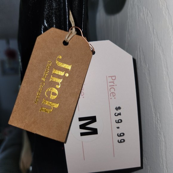 Jireh clothing company, black dress, asymmetrical chic, size m - Picture 2 of 3